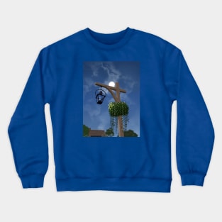 Flowered Lamp Post Crewneck Sweatshirt